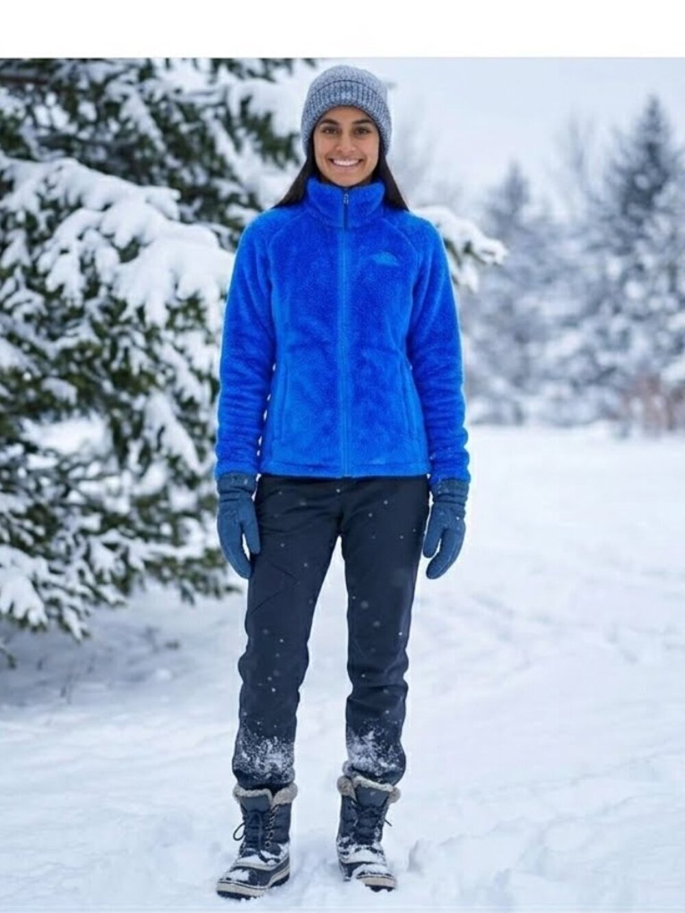 EU The North Face Osito Blue Fleece Jacket